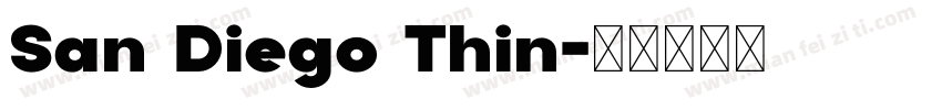 San Diego Thin字体转换